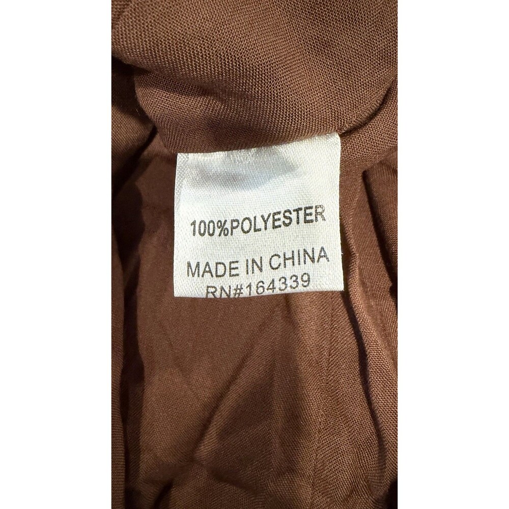 Petal & Pup Norva Bow Front Halter Satin Maxi Dress Chocolate Brown NWOT Sz 10 - Picture 14 of 16